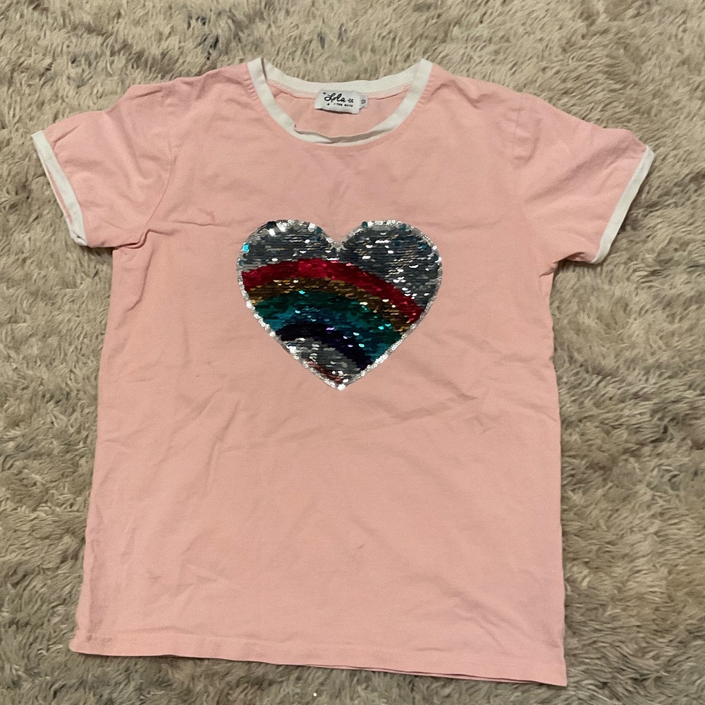 Kids Reversible Sequin Tee🌈